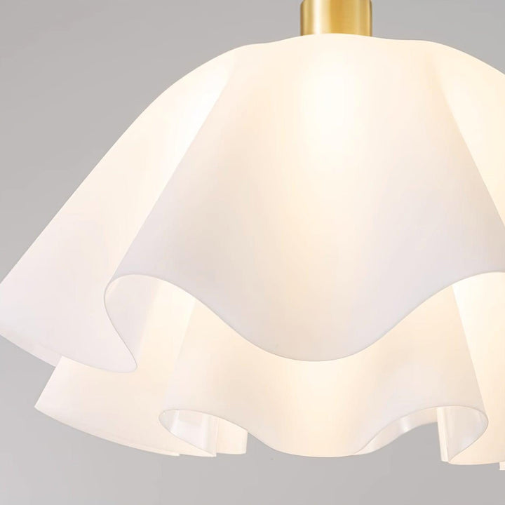 LumiFold: Moderno lampadario a LED con design piegato – Lampada elegante per il soggiorno