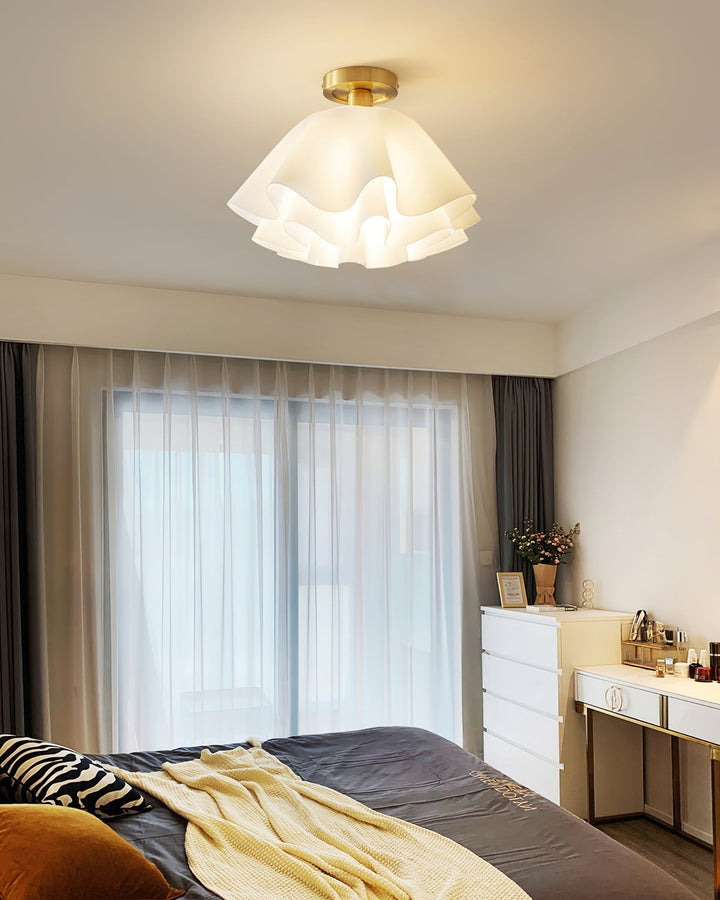 LumiFold: Moderno lampadario a LED con design piegato – Lampada elegante per il soggiorno