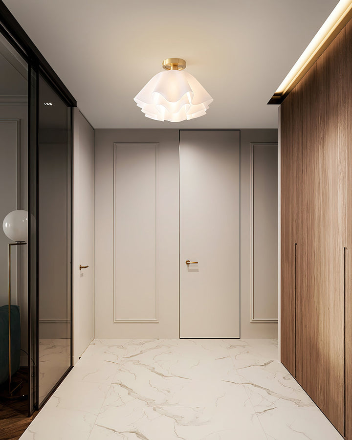 LumiFold: Moderno lampadario a LED con design piegato – Lampada elegante per il soggiorno