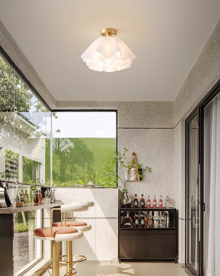LumiFold: Moderno lampadario a LED con design piegato – Lampada elegante per il soggiorno