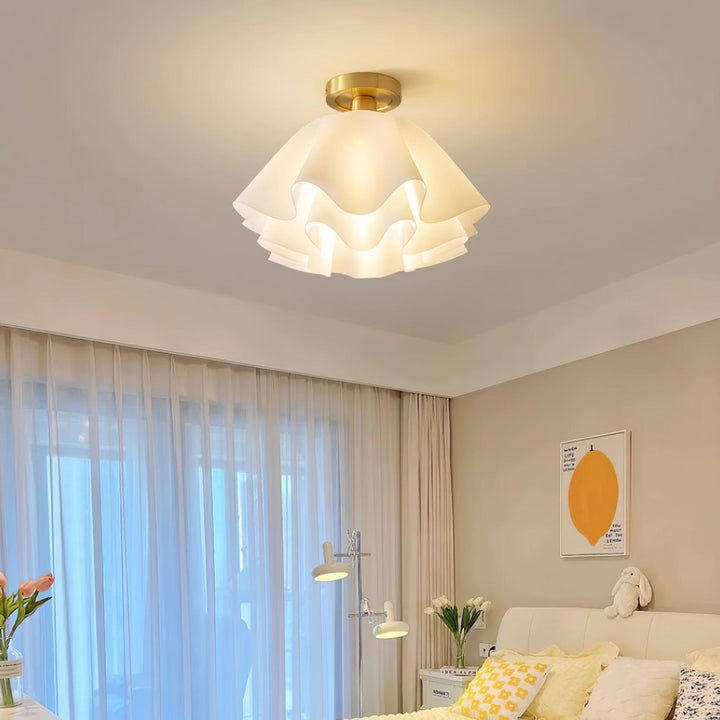 LumiFold: Moderno lampadario a LED con design piegato – Lampada elegante per il soggiorno