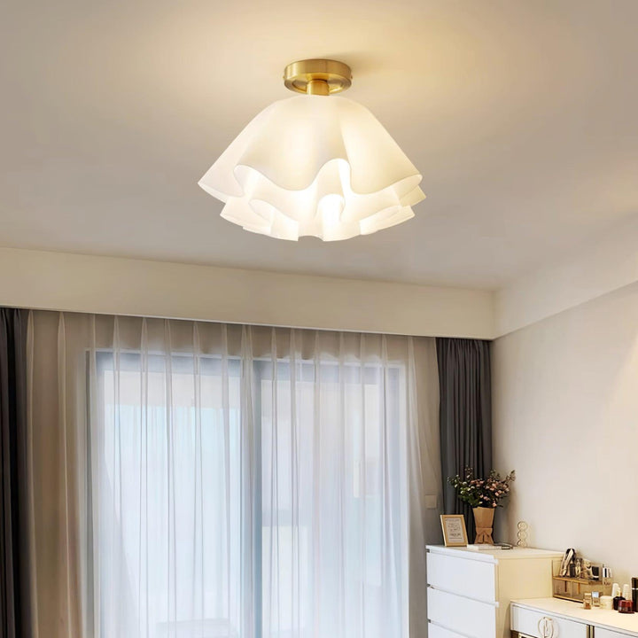 LumiFold: Moderno lampadario a LED con design piegato – Lampada elegante per il soggiorno