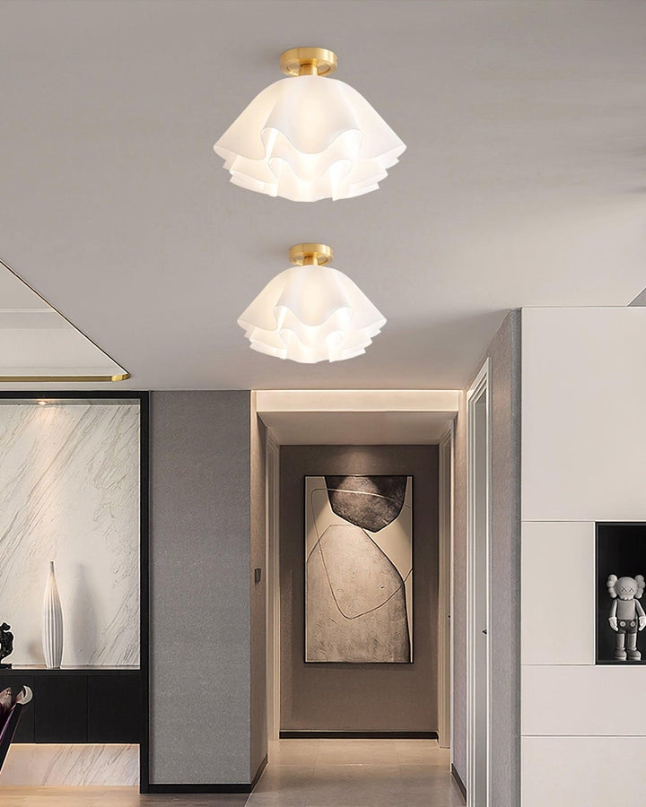 LumiFold: Moderno lampadario a LED con design piegato – Lampada elegante per il soggiorno