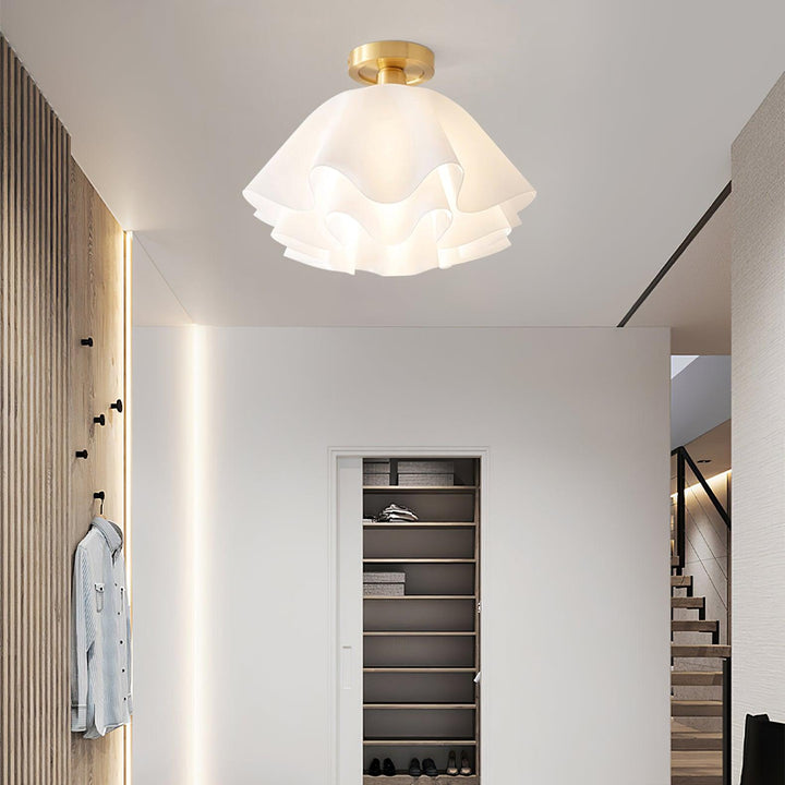 LumiFold: Moderno lampadario a LED con design piegato – Lampada elegante per il soggiorno