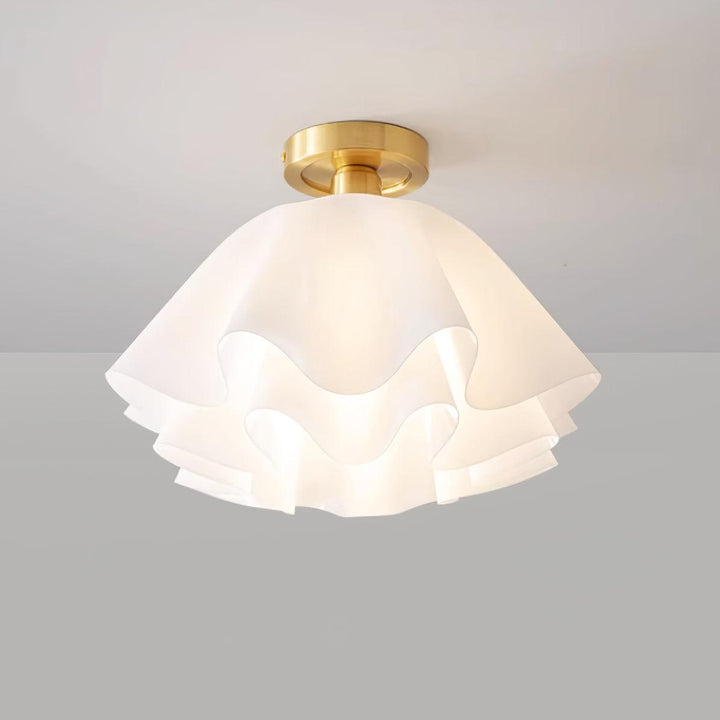 LumiFold: Moderno lampadario a LED con design piegato – Lampada elegante per il soggiorno