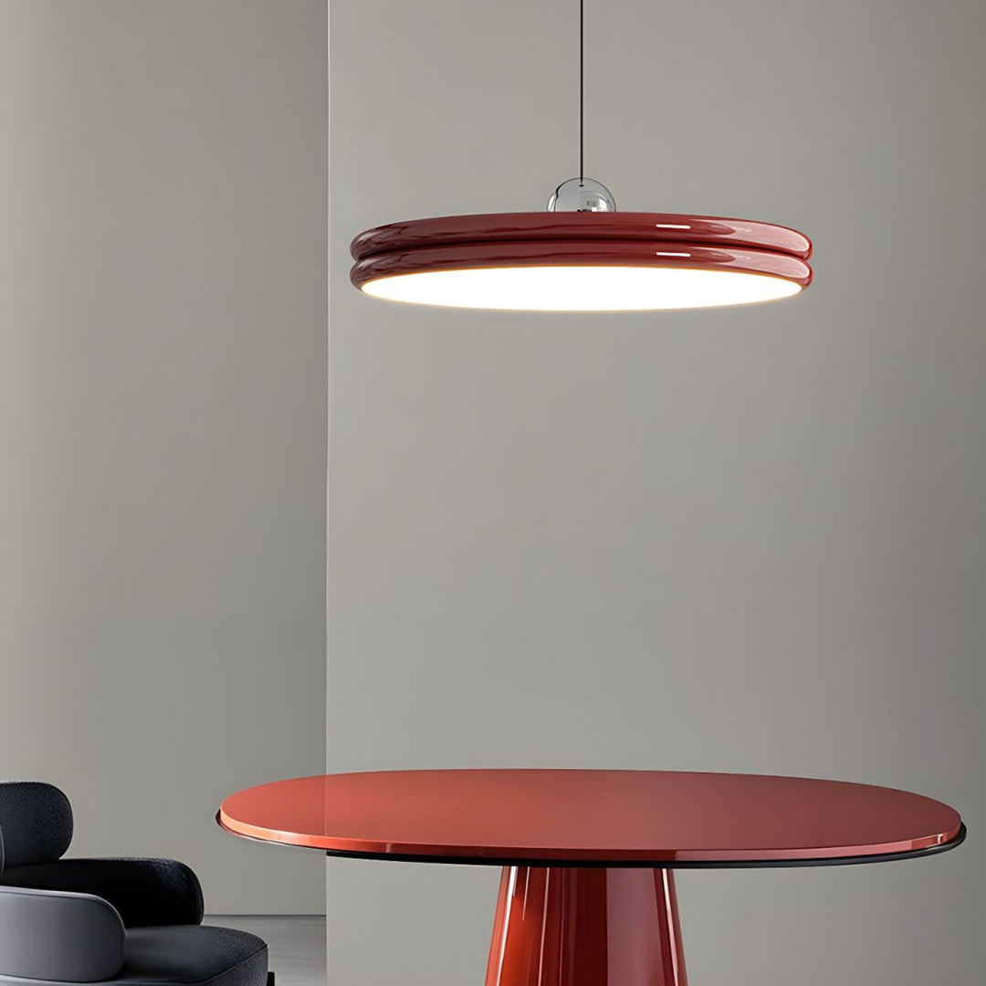 LumiForma: Lampada a Sospensione in Metallo e Acrilico Minimalista con Dimmer Triplo – per Soggiorno e Sala da Pranzo