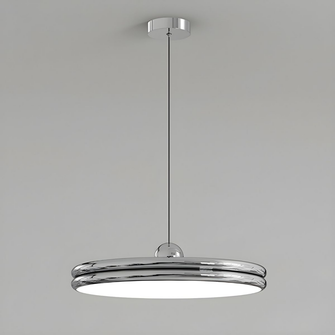 LumiForma: Lampada a Sospensione in Metallo e Acrilico Minimalista con Dimmer Triplo – per Soggiorno e Sala da Pranzo