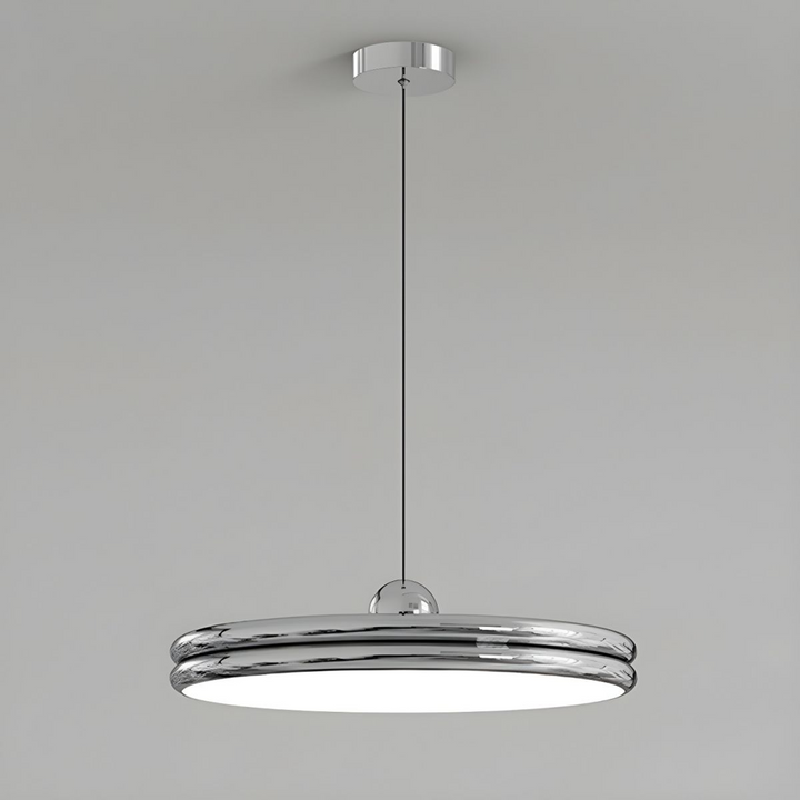 LumiForma: Lampada a Sospensione in Metallo e Acrilico Minimalista con Dimmer Triplo – per Soggiorno e Sala da Pranzo