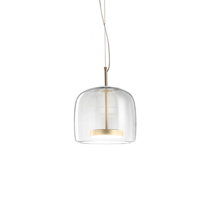 LumiGlas: Elegante lampada a sospensione in vetro – Luce stilosa per soggiorno e sala da pranzo