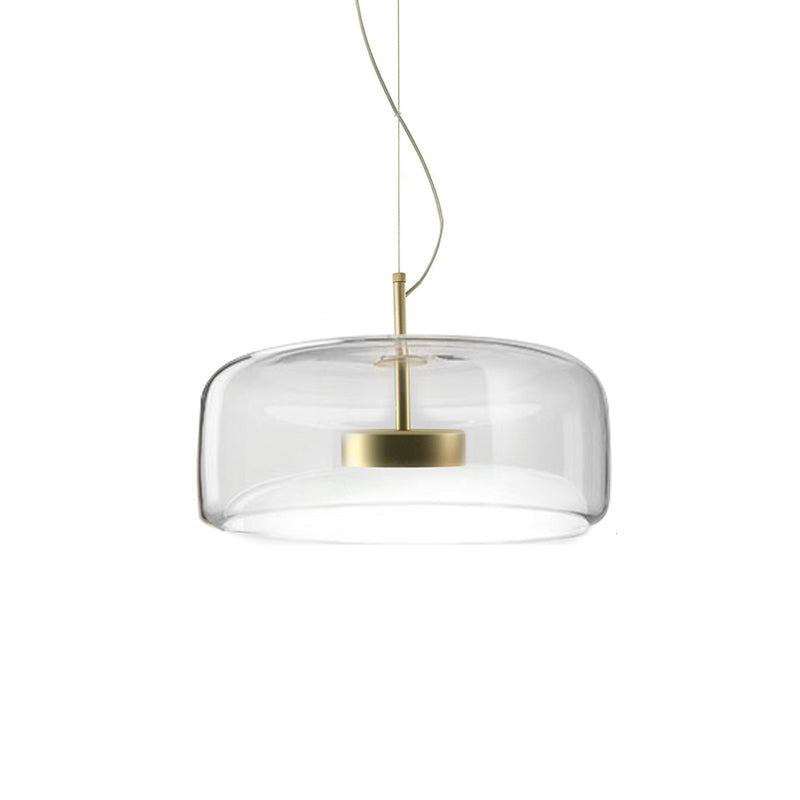 LumiGlas: Elegante lampada a sospensione in vetro – Luce stilosa per soggiorno e sala da pranzo