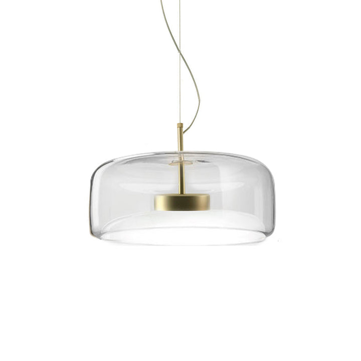 LumiGlas: Elegante lampada a sospensione in vetro – Luce stilosa per soggiorno e sala da pranzo