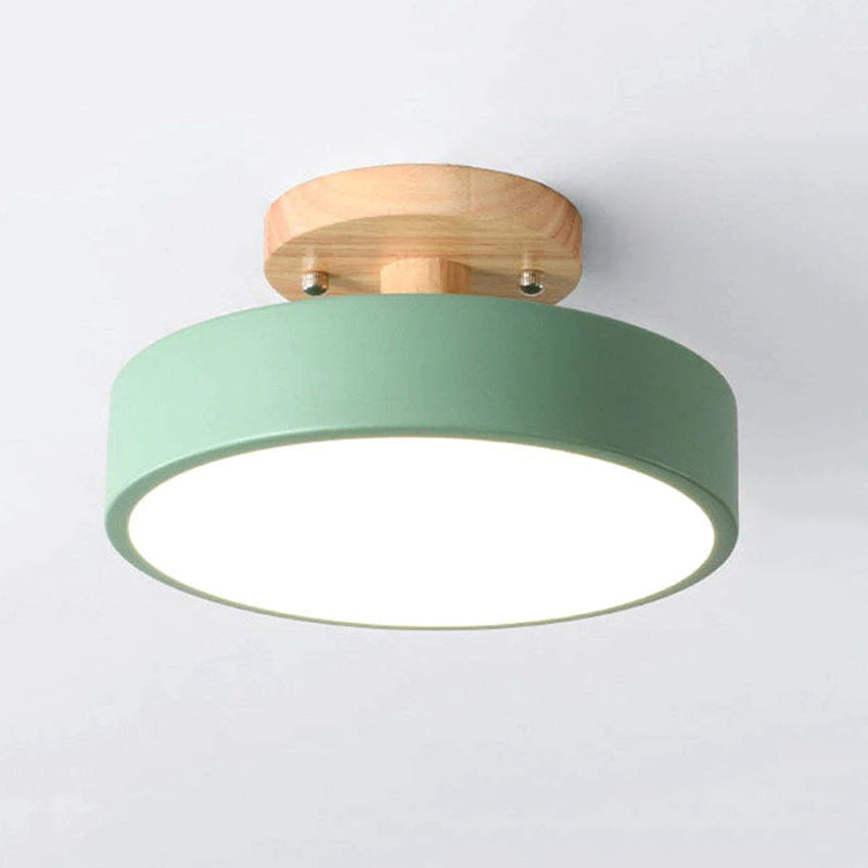 LumiHolz: Moderno lampadario a LED in legno – Luce di design dimmerabile per ufficio e soggiorno