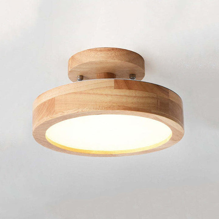 LumiHolz: Moderno lampadario a LED in legno – Luce di design dimmerabile per ufficio e soggiorno
