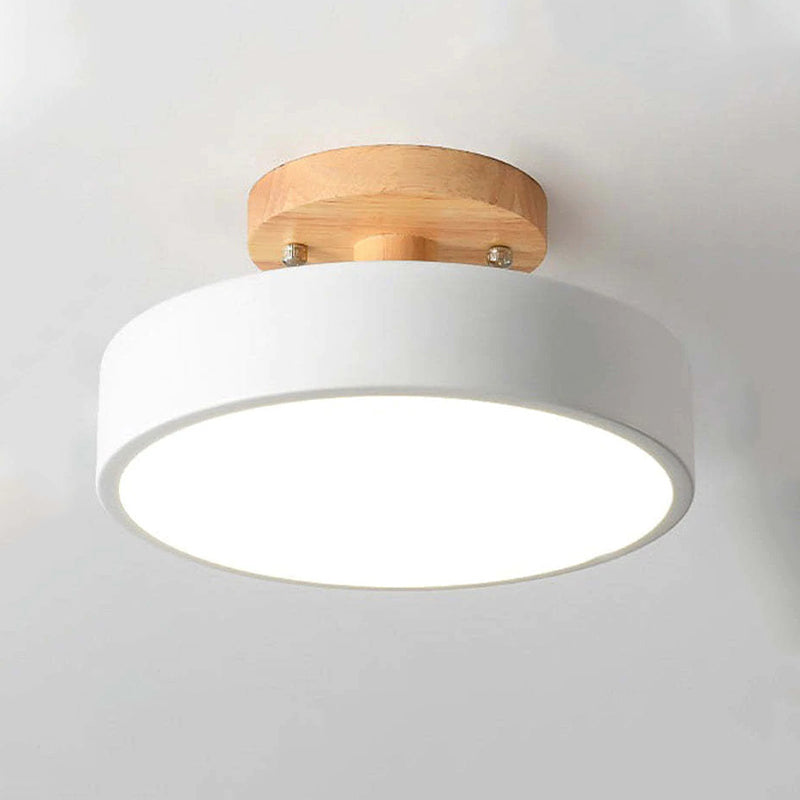 LumiHolz: Moderno lampadario a LED in legno – Luce di design dimmerabile per ufficio e soggiorno