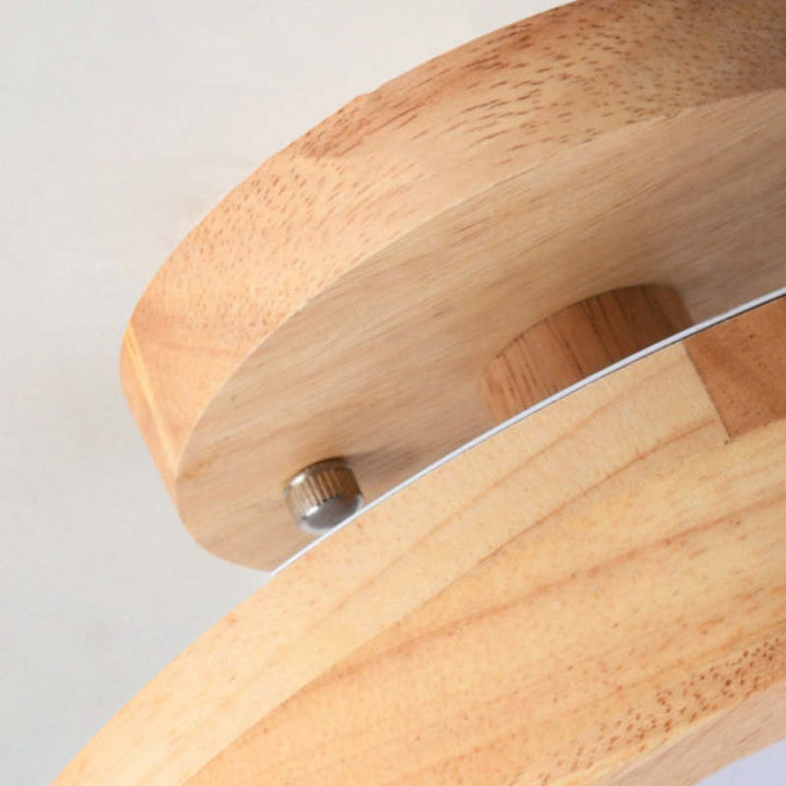 LumiHolz: Moderno lampadario a LED in legno – Luce di design dimmerabile per ufficio e soggiorno