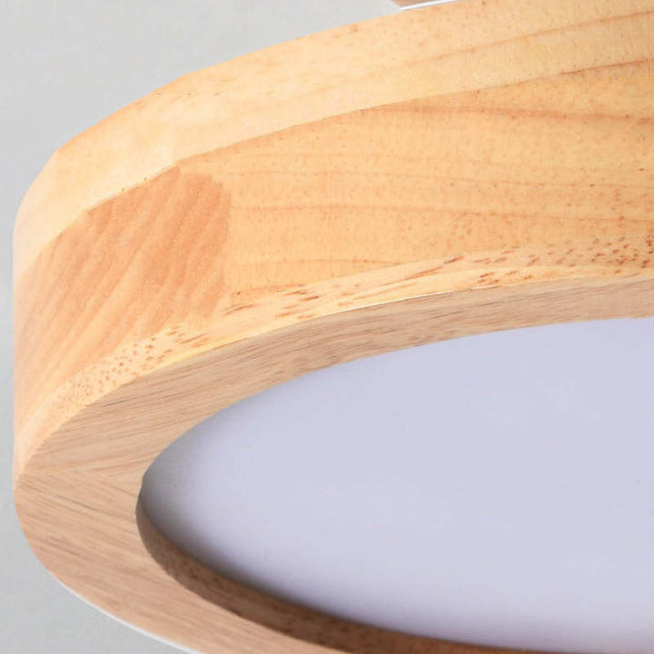LumiHolz: Moderno lampadario a LED in legno – Luce di design dimmerabile per ufficio e soggiorno