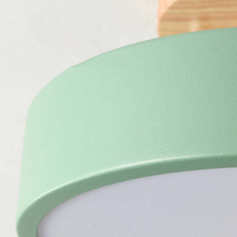 LumiHolz: Moderno lampadario a LED in legno – Luce di design dimmerabile per ufficio e soggiorno