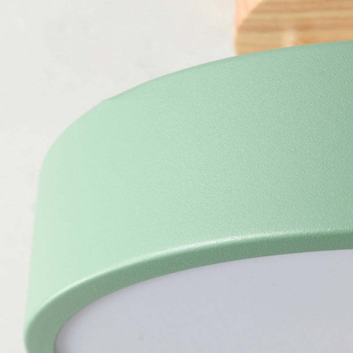 LumiHolz: Moderno lampadario a LED in legno – Luce di design dimmerabile per ufficio e soggiorno