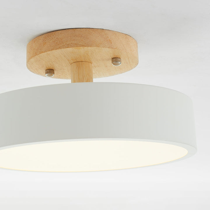 LumiHolz: Moderno lampadario a LED in legno – Luce di design dimmerabile per ufficio e soggiorno