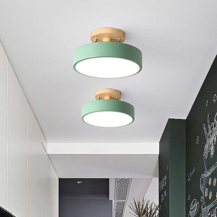 LumiHolz: Moderno lampadario a LED in legno – Luce di design dimmerabile per ufficio e soggiorno