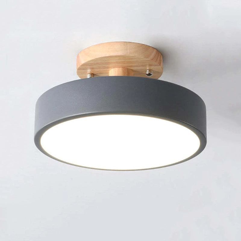 LumiHolz: Moderno lampadario a LED in legno – Luce di design dimmerabile per ufficio e soggiorno
