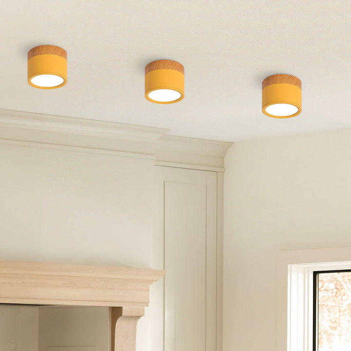 LumiKnot: Lampada da soffitto in legno stile Japandi – Moderna lampada a LED da incasso per soggiorno e corridoio