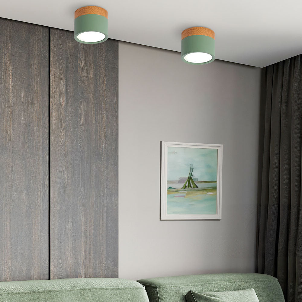 LumiKnot: Lampada da soffitto in legno stile Japandi – Moderna lampada a LED da incasso per soggiorno e corridoio