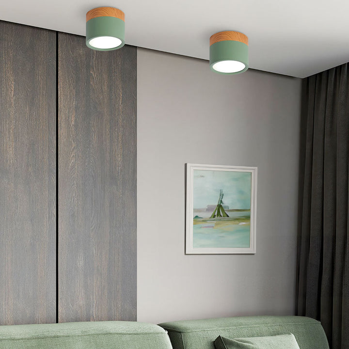 LumiKnot: Lampada da soffitto in legno stile Japandi – Moderna lampada a LED da incasso per soggiorno e corridoio