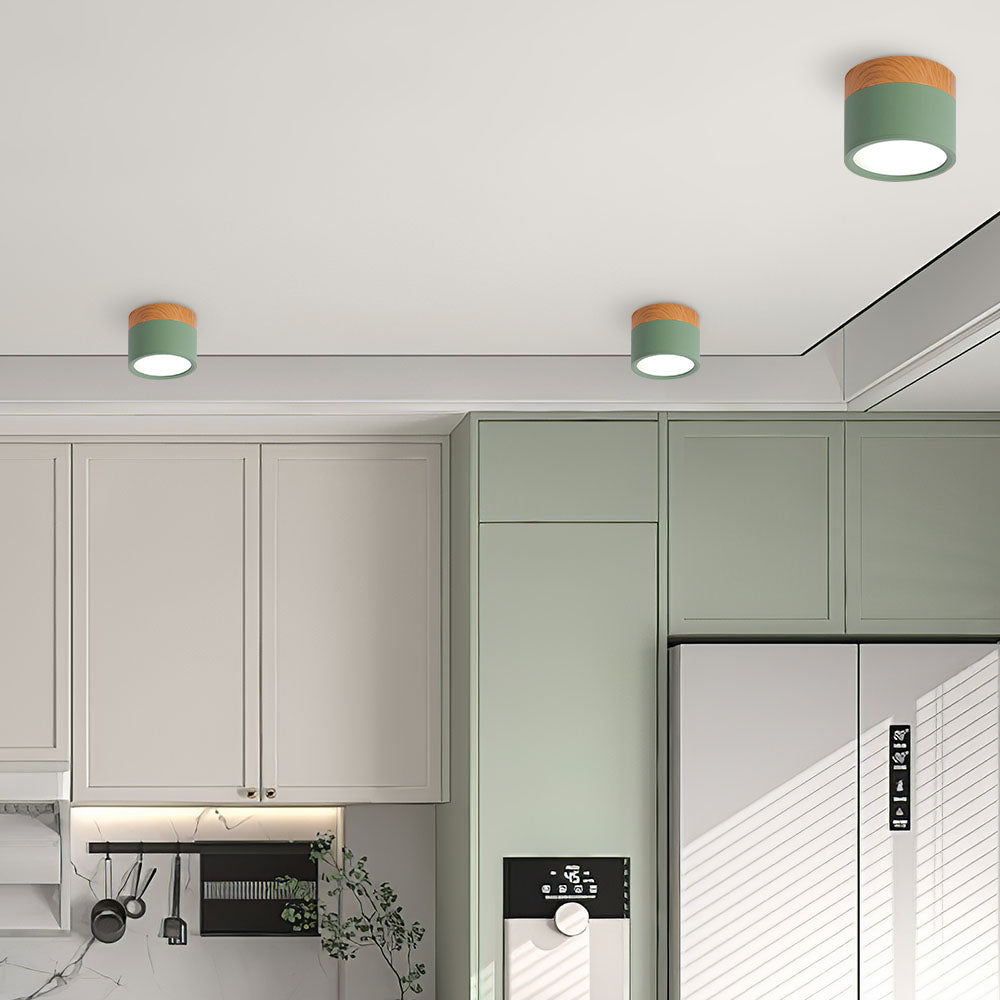 LumiKnot: Lampada da soffitto in legno stile Japandi – Moderna lampada a LED da incasso per soggiorno e corridoio