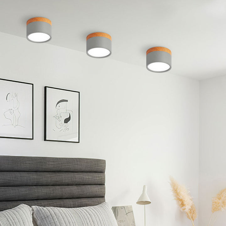 LumiKnot: Lampada da soffitto in legno stile Japandi – Moderna lampada a LED da incasso per soggiorno e corridoio