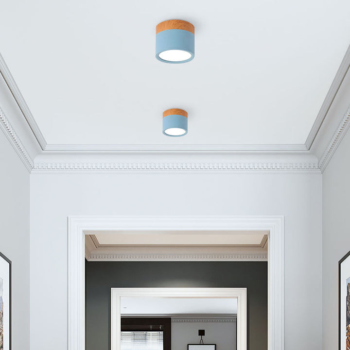 LumiKnot: Lampada da soffitto in legno stile Japandi – Moderna lampada a LED da incasso per soggiorno e corridoio
