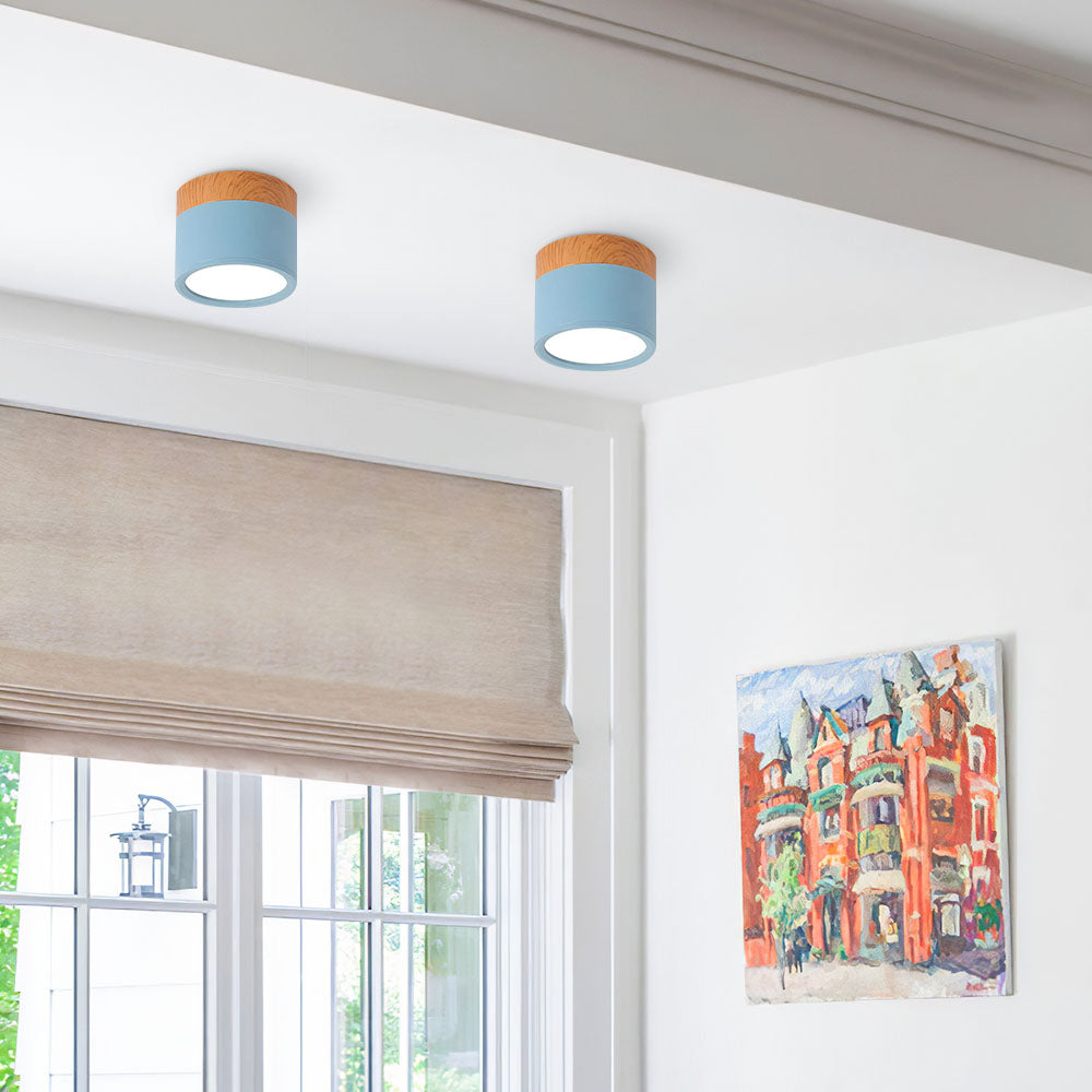 LumiKnot: Lampada da soffitto in legno stile Japandi – Moderna lampada a LED da incasso per soggiorno e corridoio