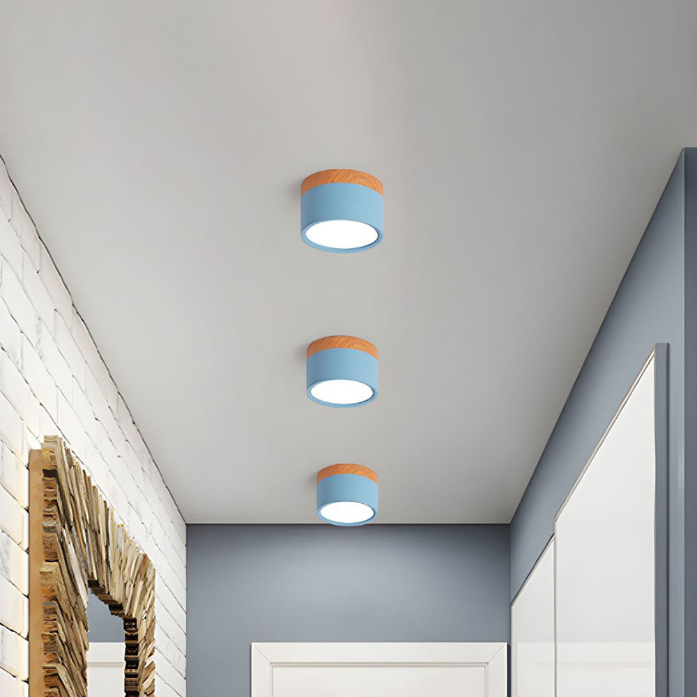 LumiKnot: Lampada da soffitto in legno stile Japandi – Moderna lampada a LED da incasso per soggiorno e corridoio
