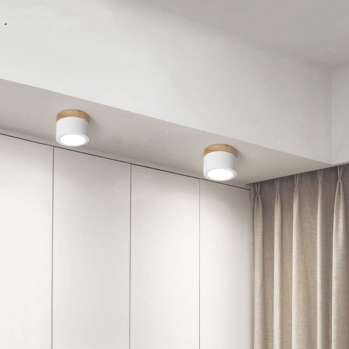 LumiKnot: Lampada da soffitto in legno stile Japandi – Moderna lampada a LED da incasso per soggiorno e corridoio