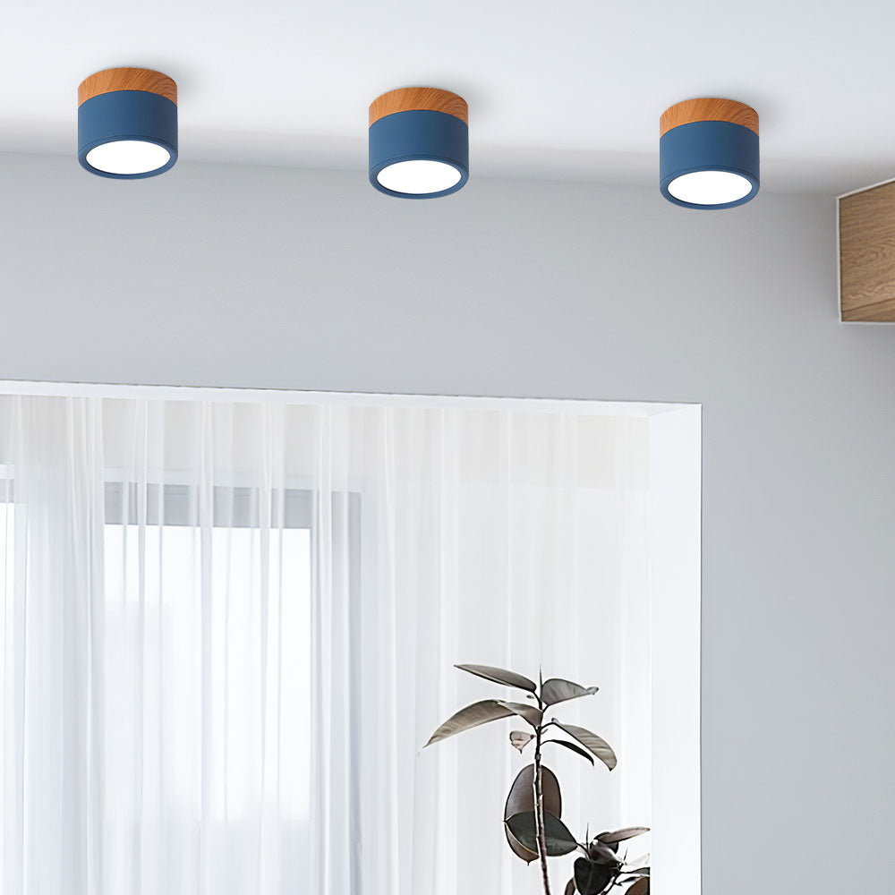 LumiKnot: Lampada da soffitto in legno stile Japandi – Moderna lampada a LED da incasso per soggiorno e corridoio