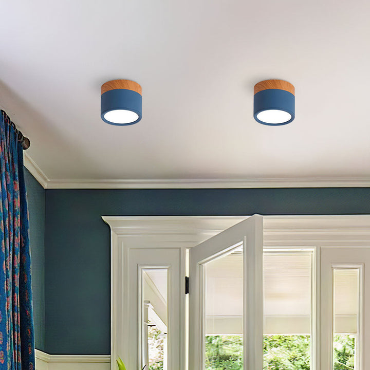 LumiKnot: Lampada da soffitto in legno stile Japandi – Moderna lampada a LED da incasso per soggiorno e corridoio