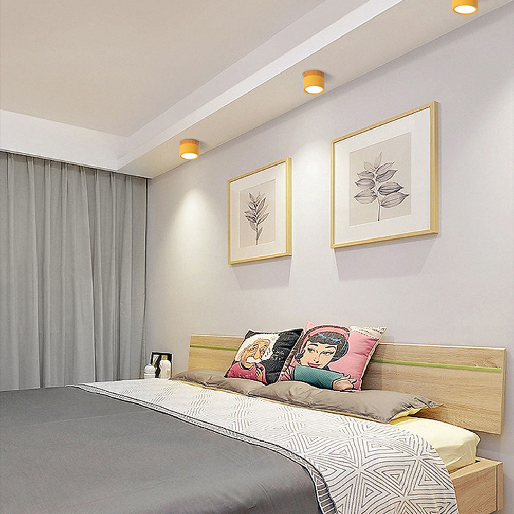 LumiKnot: Lampada da soffitto in legno stile Japandi – Moderna lampada a LED da incasso per soggiorno e corridoio
