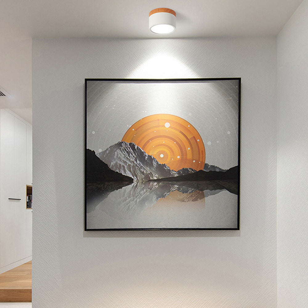 LumiKnot: Lampada da soffitto in legno stile Japandi – Moderna lampada a LED da incasso per soggiorno e corridoio