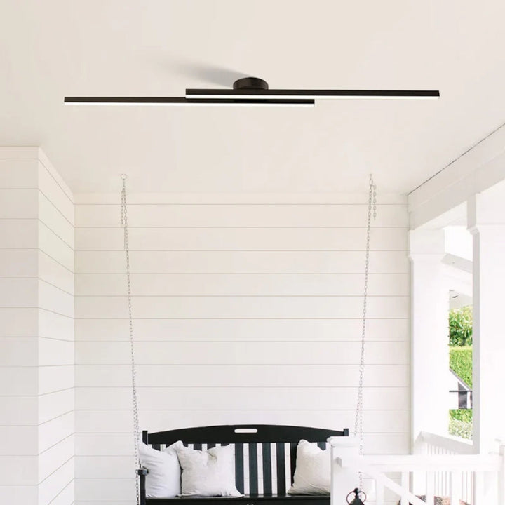 LumiLine: Moderno lampadario a LED a forma allungata con distribuzione omogenea della luce – per corridoi e interni