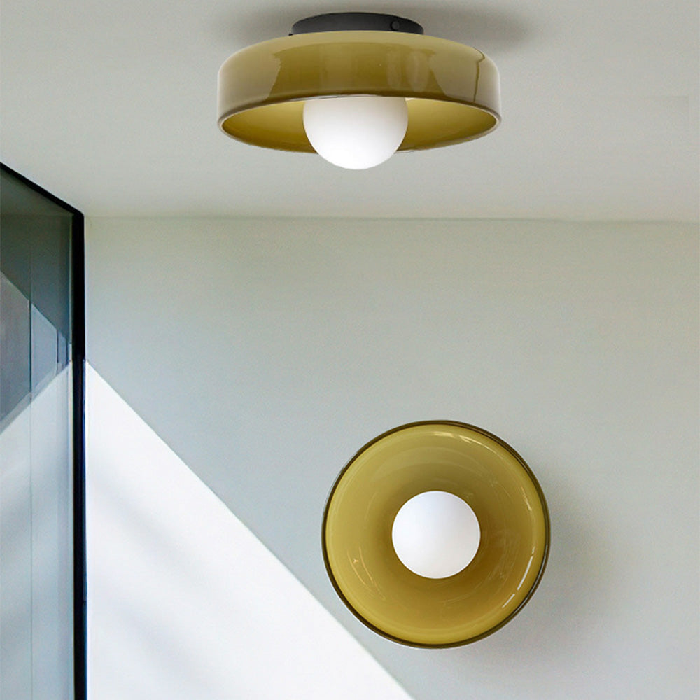 LumiPearl: Applique e Lampada da Soffitto in Vetro – Lampada di Design Moderna in Stile Retro