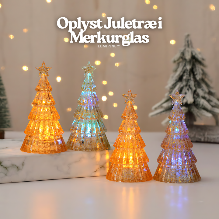 LumiPine™ – Albero di Natale illuminato in vetro argentato