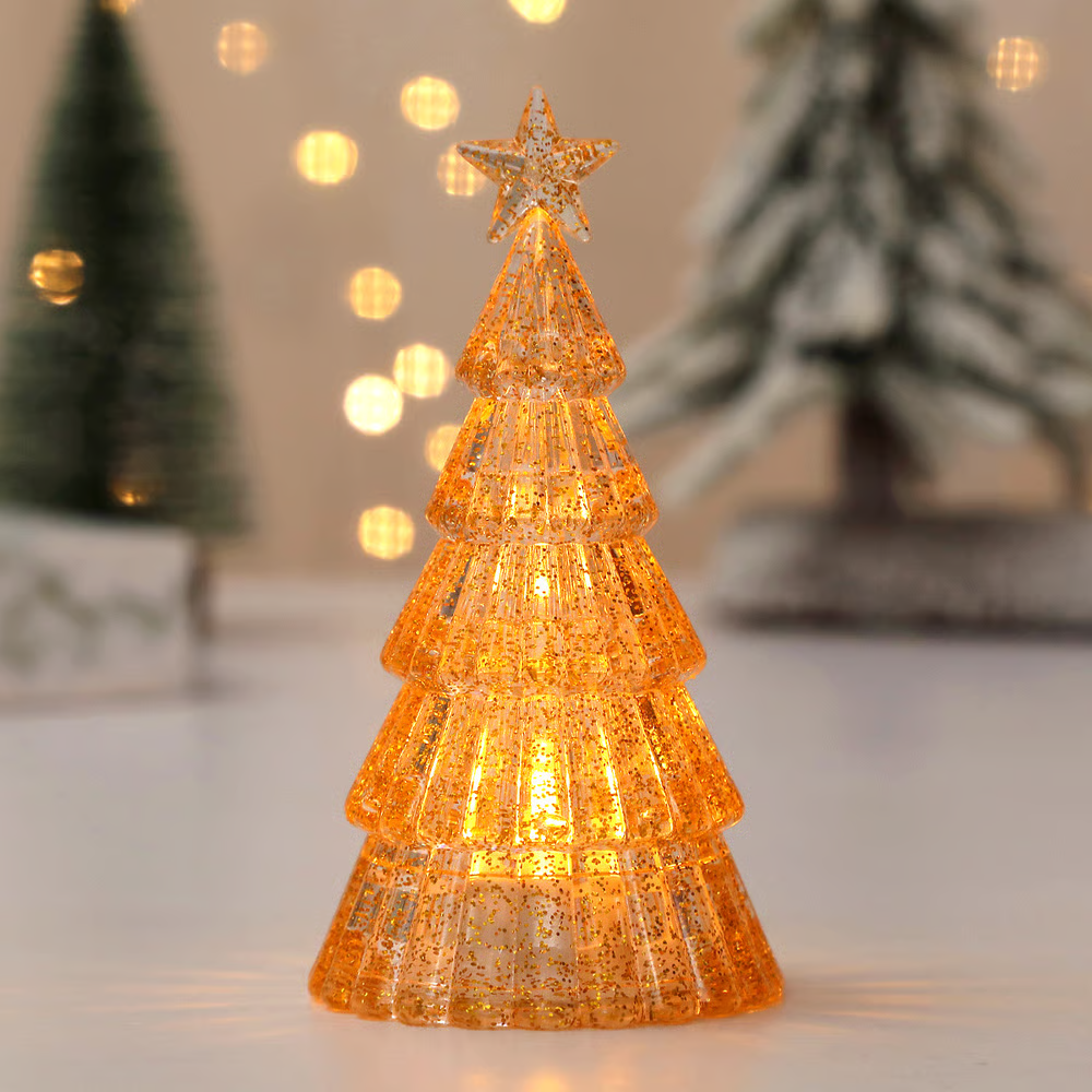 LumiPine™ – Albero di Natale illuminato in vetro argentato