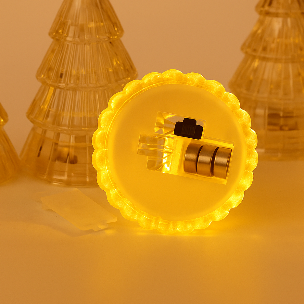 LumiPine™ – Albero di Natale illuminato in vetro argentato