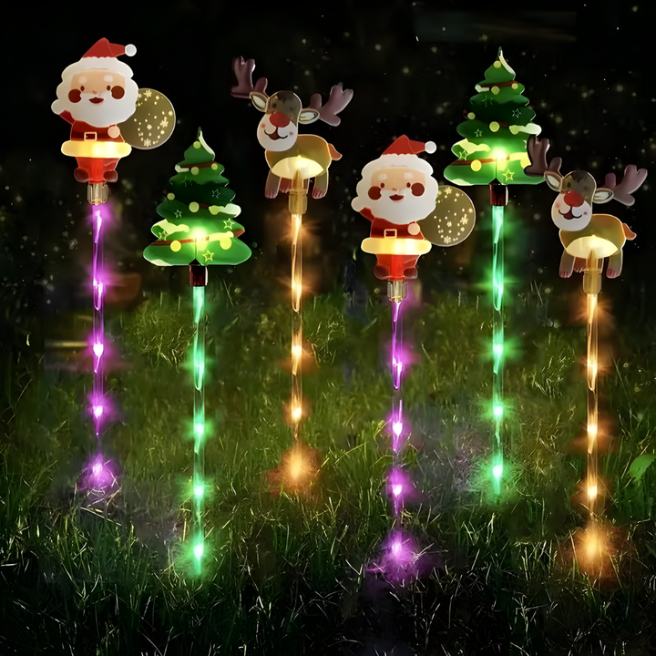 LumiRein™ – Ensemble de lumières solaires de Noël à 6 éléments