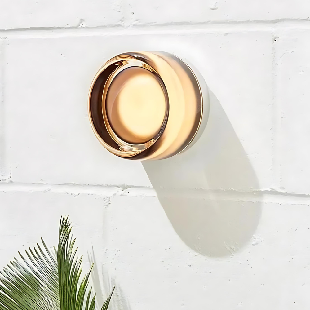 LumiRond: Lampada da parete LED moderna dal design rotondo – Lampada da parete minimalista per soggiorno e camera da letto