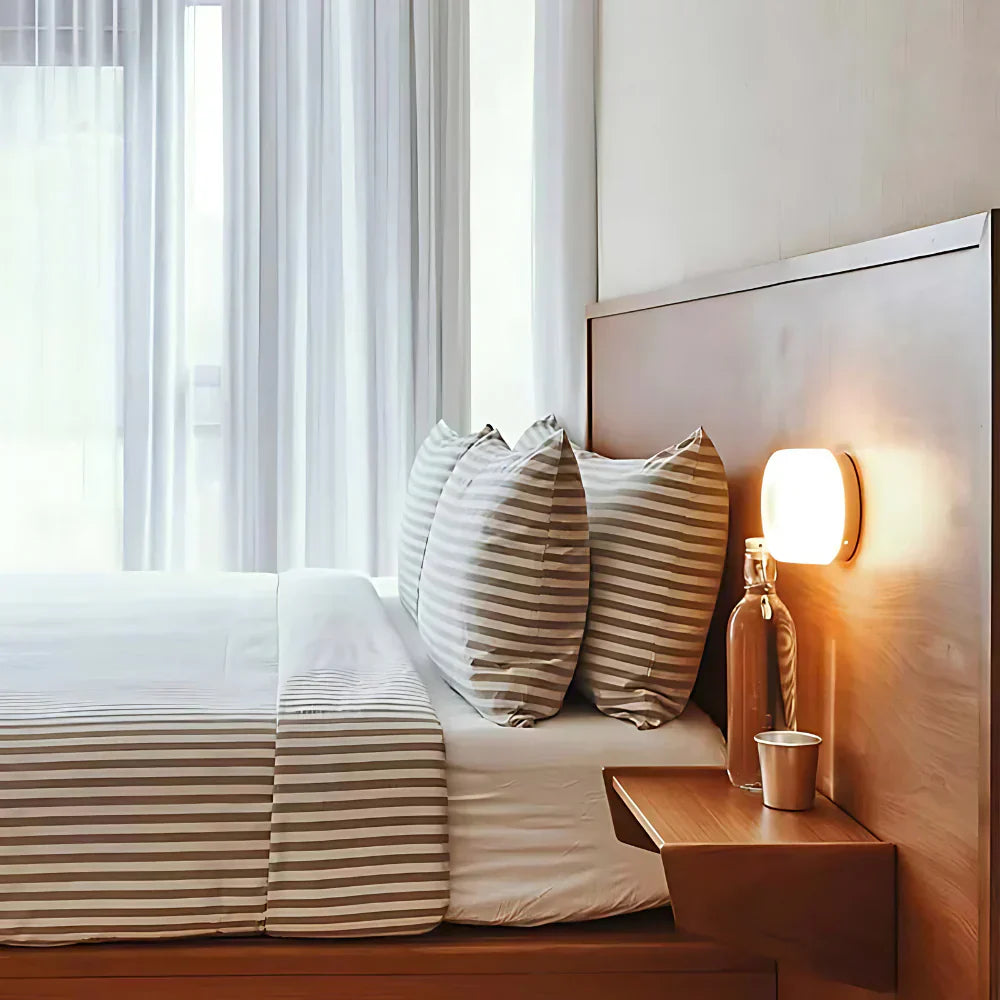 LumiRond: Lampada da parete LED moderna dal design rotondo – Lampada da parete minimalista per soggiorno e camera da letto