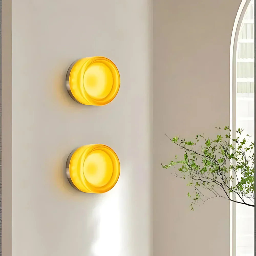 LumiRond: Lampada da parete LED moderna dal design rotondo – Lampada da parete minimalista per soggiorno e camera da letto