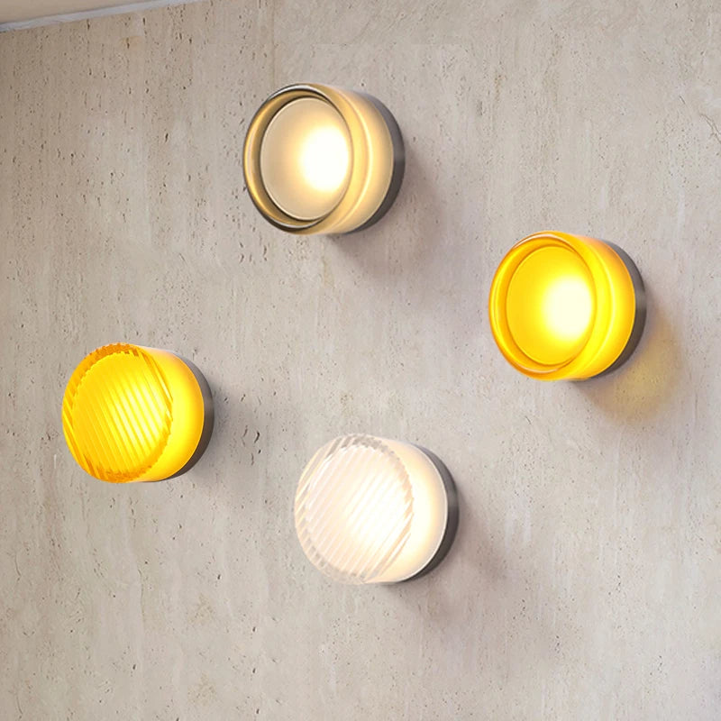LumiRond: Lampada da parete LED moderna dal design rotondo – Lampada da parete minimalista per soggiorno e camera da letto