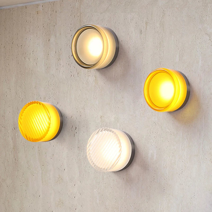 LumiRond: Lampada da parete LED moderna dal design rotondo – Lampada da parete minimalista per soggiorno e camera da letto