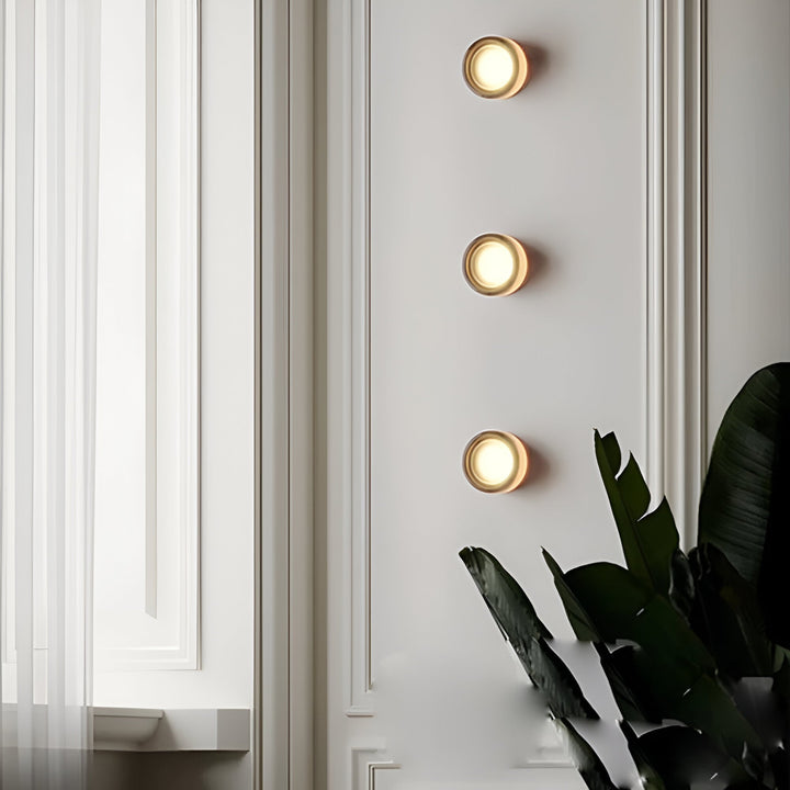 LumiRond: Lampada da parete LED moderna dal design rotondo – Lampada da parete minimalista per soggiorno e camera da letto